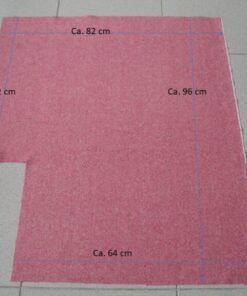 Danish Art Weaving Highland roze rood