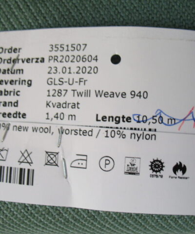 Kvadrat Twill Weave 940 zacht groen