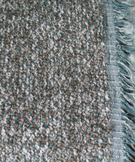 Alternative view of Meubelstof bouclé zacht groen + crème + bruin - 94 x 145 cm