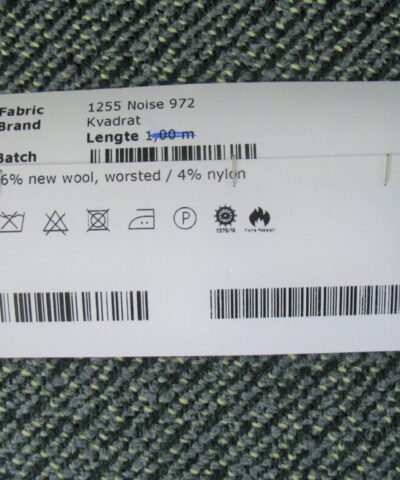 Kvadrat Noise 972 grijs geel groen