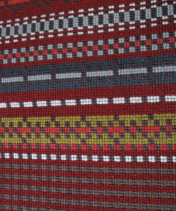 Maharam Point brown-red pattern