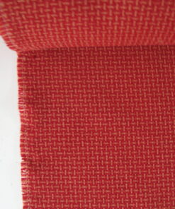 meubelstof rood oranje patroon