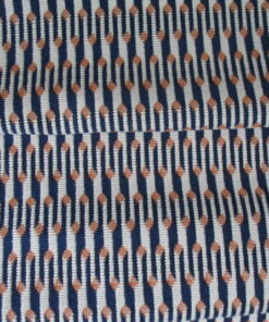 Vyva Fabrics Sunbrella Marquetry Mistral J384 oranje koningsblauw wit