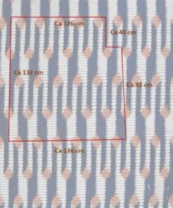 Vyva Fabrics Sunbrella Marquetry Mistral J384 oranje koningsblauw wit