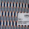 Vyva Fabrics Sunbrella Marquetry Mistral J384 oranje koningsblauw wit