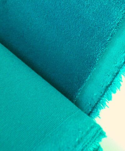 Vescom Ponza velours 702723 blauw turquoise