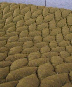 Kvadrat Febrik Big Braid Honey-Walnut okergeel bruingrijs