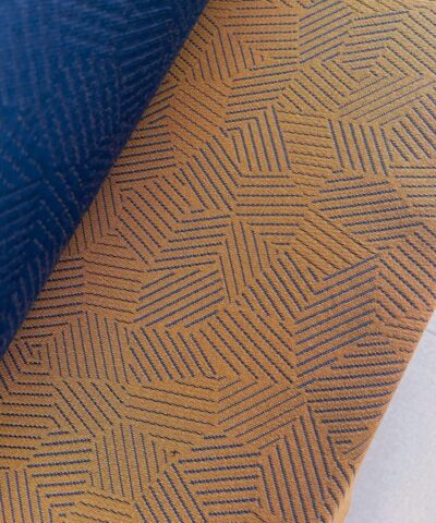 Kvadrat Febrik Razzle Dazzle Ginger 0466 cameloranje blauw