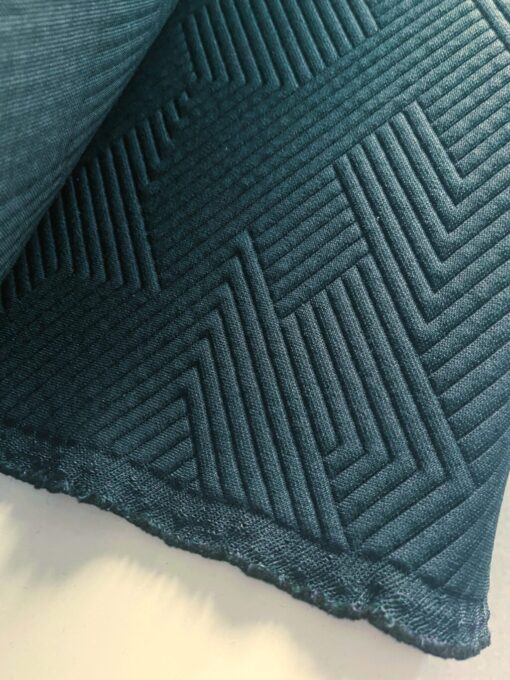 Kvadrat Febrik Mizmaze Sage blauw petrol blauw