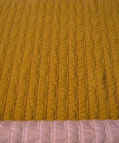 Kvadrat Febrik Tassel Turmeric okergeel oranje