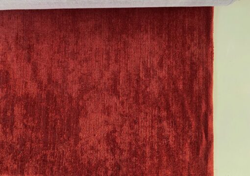 crushed velvet velours structuur donker rood