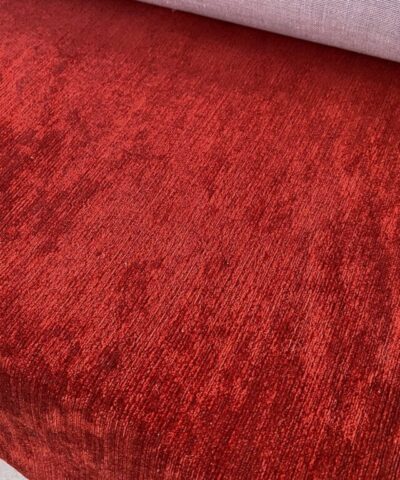 crushed velvet velours structuur donker rood