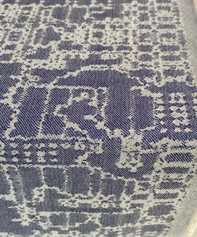 Kvadrat Grid 2 744 blauw creme