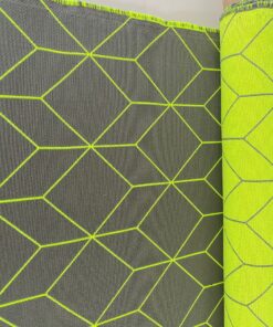 Kvadrat Bright Cube Glo 0004 neon yellow grey