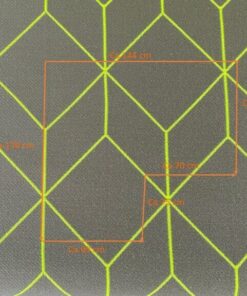 Kvadrat Bright Cube Glo 0004 neon yellow grey coupon A