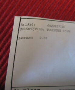 De Ploeg Toulouse 77/26 rood roze