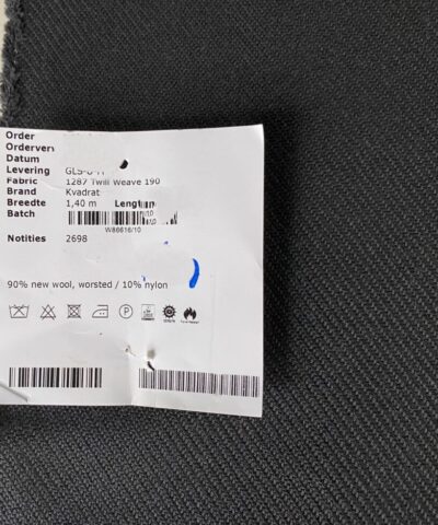 Kvadrat Twill Weave 190 grafiet grijs