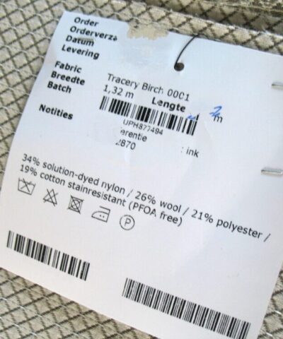 Maharam Tracery Birch 001 creme grijs