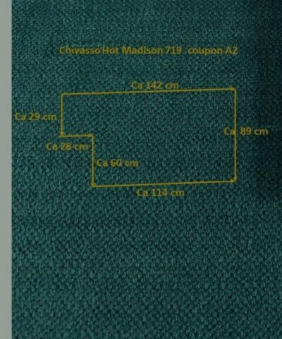 Chivasso Hot Madison CH1249.719 petrol blauw groen coupon A2