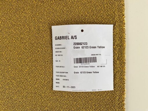 Gabriel Grain 62123 Green Yellow okergeel groen bouclé