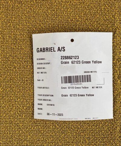 Gabriel Grain 62123 Green Yellow okergeel groen bouclé