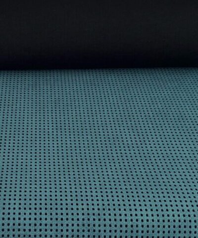 Alcantara Domino 6801 zacht blauw zwart