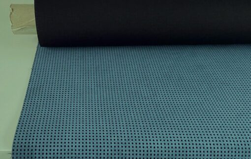 Alcantara Domino 6801 zacht blauw zwart