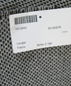 Kvadrat Skifer 3 160 black light grey