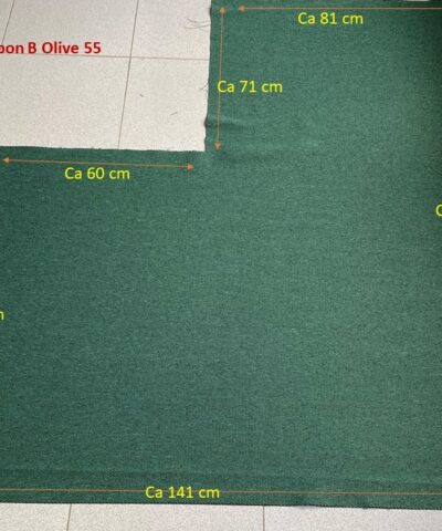 De Ploeg Olive 55 groen bruin grijs coupon B