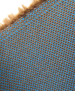 Camira Zap Clang brown, turquoise, blue