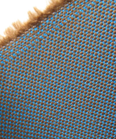 Camira Zap Clang bruin turquoise blauw