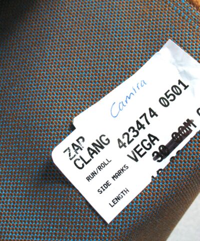 Camira Zap Clang bruin turquoise blauw