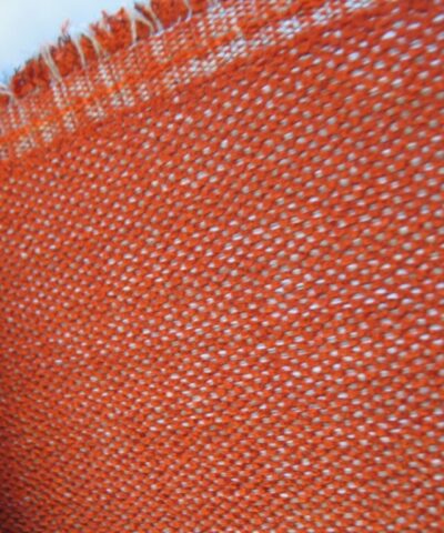 Aristide meubelstof donker oranje creme grijs