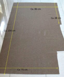 Kvadrat Divina MD 363 zacht bruin gemeleerd coupon A