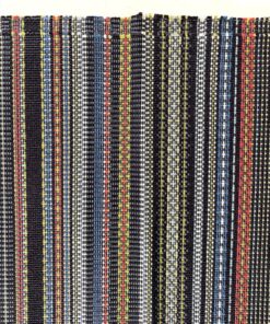 Maharam Point 003 Slate and Khaki – black with coloured accents