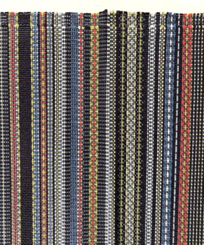 Maharam Point 003 Slate and Khaki zwart met kleuren