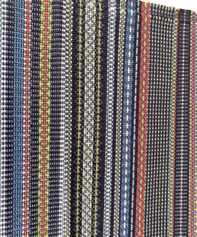 Maharam Point 003 Slate and Khaki zwart met kleuren