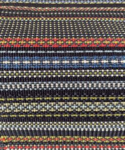 Maharam Point 003 Slate and Khaki – black with coloured accents