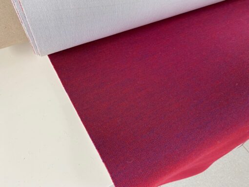 Kvadrat Febrik Uniform Melange oranjerood kobaltblauw