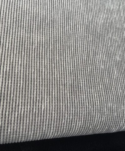 Kinnasand Cord gordijnstof licht grijs zwart