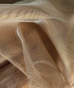 Kvadrat Zulu 2 602 vitragestof abrikoos oranje grijs