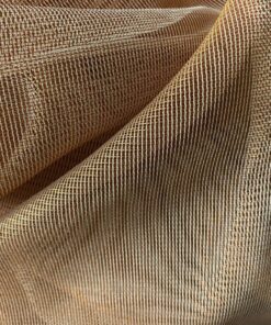 Kvadrat Zulu 2 602 vitragestof abrikoos oranje grijs