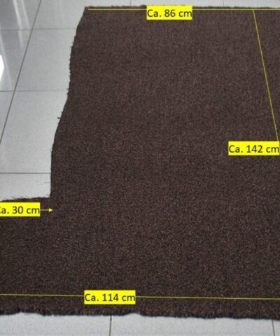 De Ploeg Bergamo 43/73 zwart bruin boucle coupon A