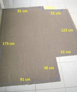 Kvadrat Canvas 2 264 soft orange-grey coupon B