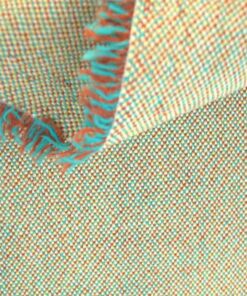 Kvadrat Atlas 911 geel turquoise bruin