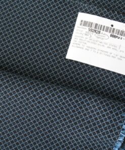 Maharam Tracery 004 Indigo blauw zwart grijs
