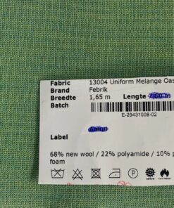 Kvadrat Febrik Uniform Melange 963 Oase turquoise geel groen