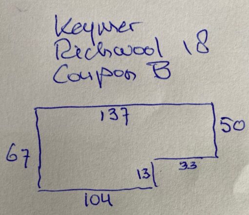 Keymer Richwool 18 okergeel oranje coupon B