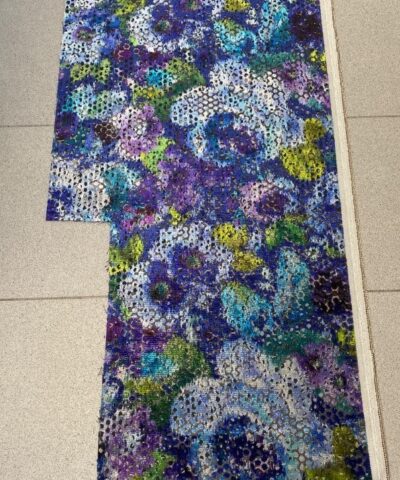 Designers Guild Mattiazzo Cobalt Blue blauw paars patroon coupon A