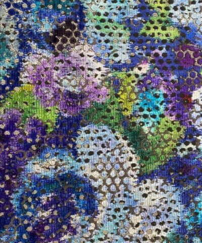 Designers Guild Mattiazzo Cobalt Blue blauw paars patroon